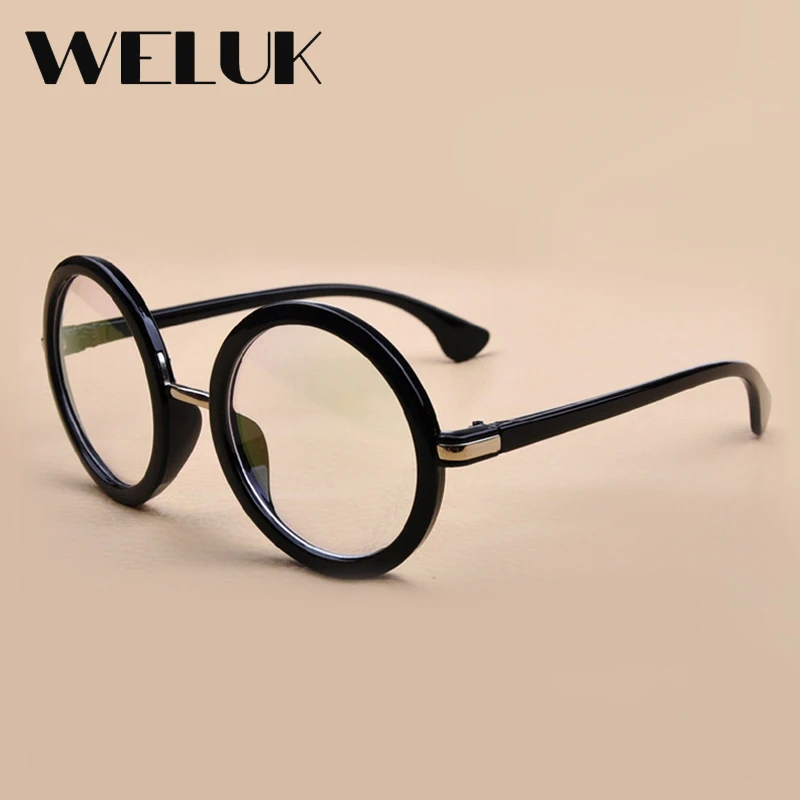 WELUK Spectacle Glasses Frame Eyeglasses Decoration Characteristic Frames Round glasses oculos de grau | Аксессуары для одежды