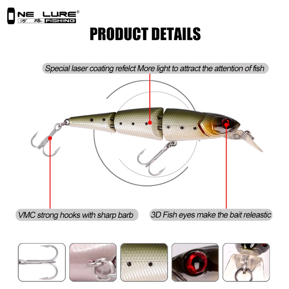 Одна приманка для рыбалки 95 мм 12 г minnow Жесткий пластик Экипировка качество