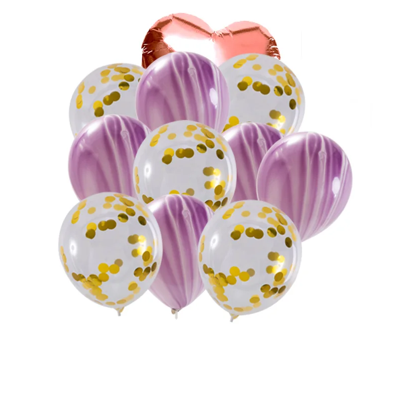 11 шт латексные конфетти воздушные шары баллоны с гелием надувные Свадьба День