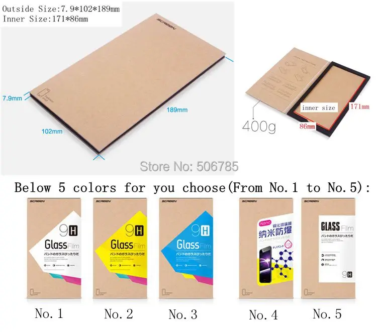 Оптовая продажа 500 шт./лот защита для экрана из закаленного стекла Розничная