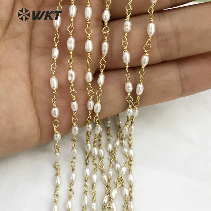Новинка модная цепочка WT-RBC069 WKT из натурального пресноводного жемчуга