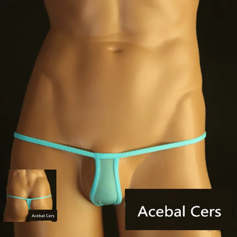 

Acebal Cers 2017 Brand breathable mesh silk men's underwear Men's Bikini Short Underwear wholesale New XXL XL L M size