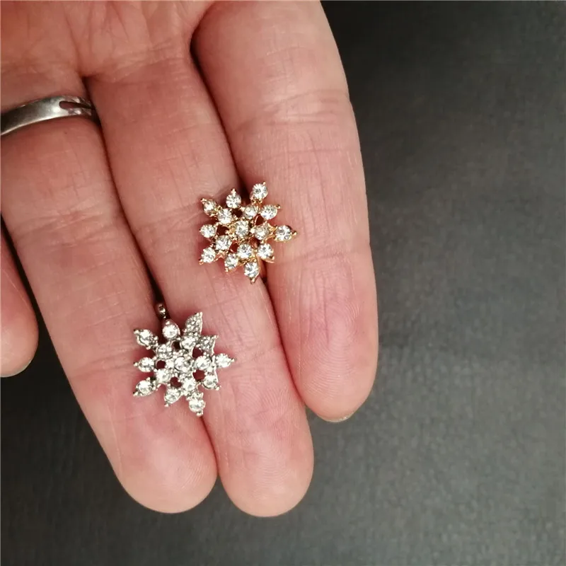 5 шт. женские серьги клипсы с кристаллами|Серьги-клипсы| |