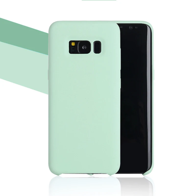 Горячий оригинальный официальный стильный жидкий силиконовый чехол для Samsung Galaxy