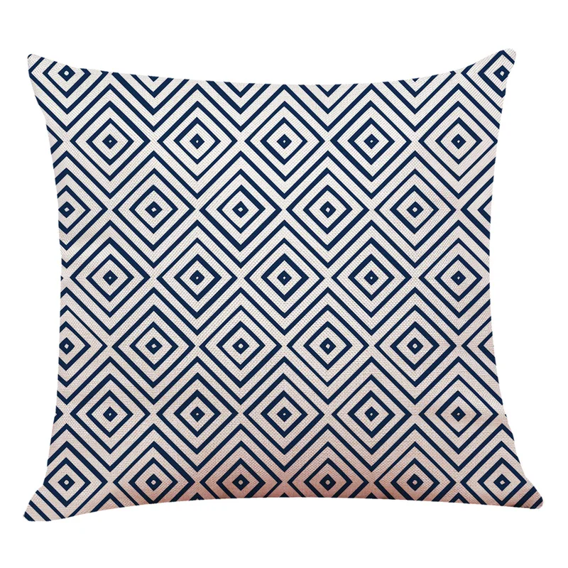 YITUN Cushion Covers 45*45 Geometric Throw Pillow Cover Printed Plain Woven Square Case zipper Decor Home Sofa Bed Car | Дом и сад