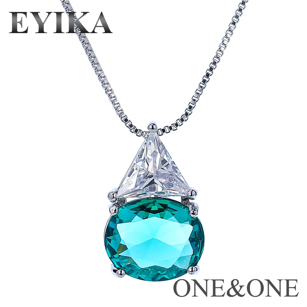 EYIKA Newest design Crown 21X40mm Pendant Necklace came with micro Cubic zirconia Women Jewelry | Украшения и аксессуары