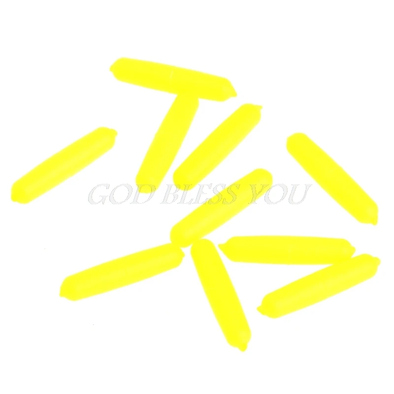 Fluorescent Yellow 10 шт. поплавок плавающая пена Овальный индикатор рыбы аксессуары снасти - Цвет: Fluorescent Yellow