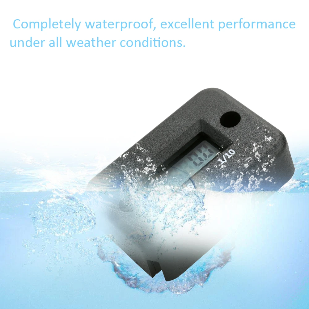 Waterproof LCD Digital Display Engine Tach Hour Meter Motor Sroke Car Motorcycle Boat Speedometer | Автомобили и мотоциклы