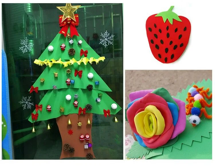 

50X50 Eva Foam Sheet Color sponge paper Scrapbooking Crafts Kindergarten Christmas Handicraft Diy Materials Colorful