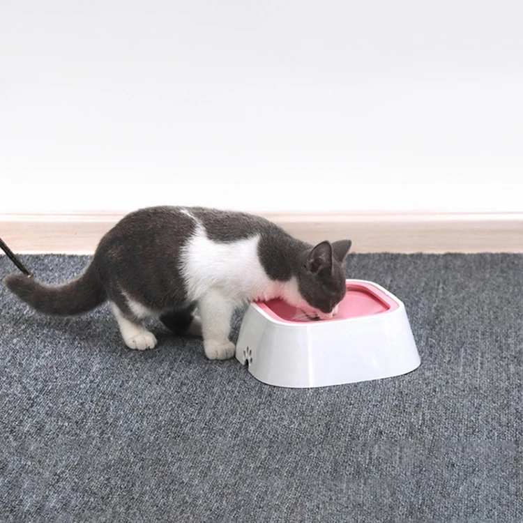 Petshy 1.5L миска для воды для кошек и собак, пластиковая миска с защитой от брызг, не смачивающая рот, миска для подачи воды для домашних животных, Прямая поставка, Orbelo Instagram