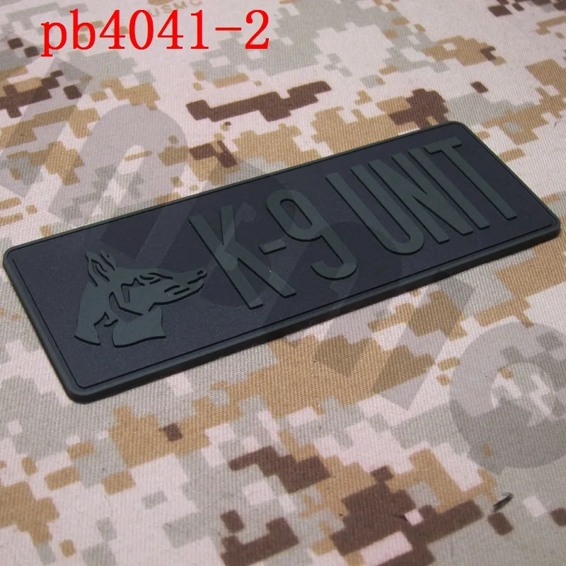3D ПВХ патч K-9 блок K9 собаки мораль тактических военных