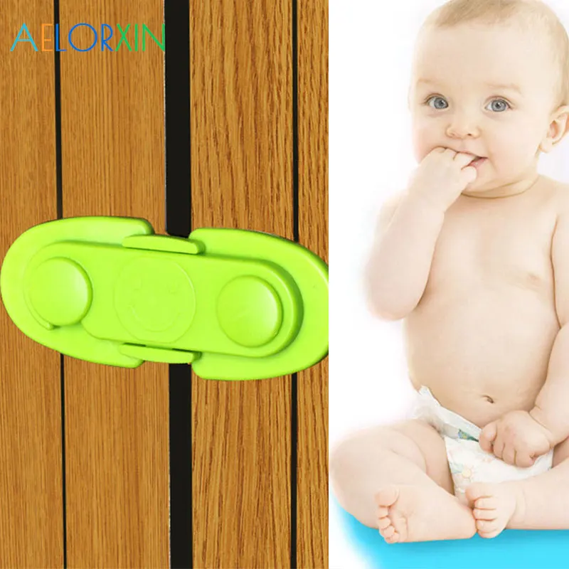 Cerradura de seguridad para beb&eacute;s, cerrojo para cajones, armarios, puertas, armarios para beb&eacute;s, protecci&oacute;n para el cuidado del beb&eacute;, interferencias, 1 unidad-0