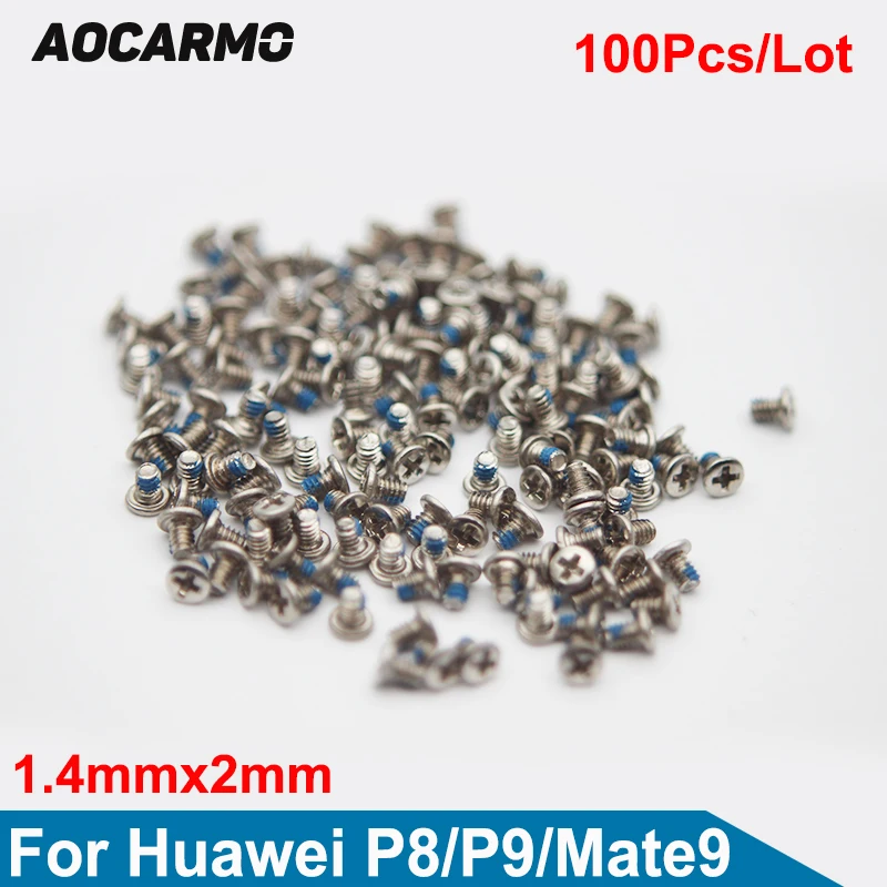 Aocarmo 100 шт./лот Замена 1 4*2 мм внутренний винт для рамки материнской платы Huawei P8 P9 Mate