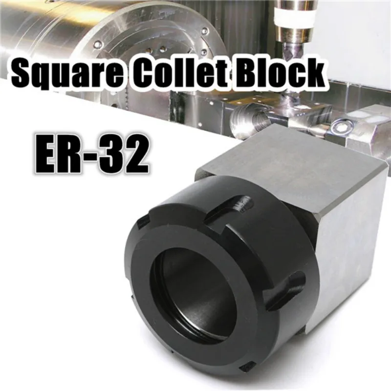 

ER-32 Chuck Collet Holder Hard Steel Square Collet Chuck 3900-5124 Block Holder For CNC Lathe Engraving Machine