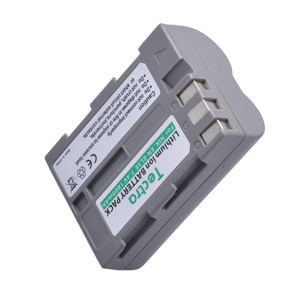 Tectra 4 шт. EN EL3E 7 В/1800 мАч литий ионный аккумулятор для Nikon ENEL3E D30 D50 D70 D90 D70S D300|battery for