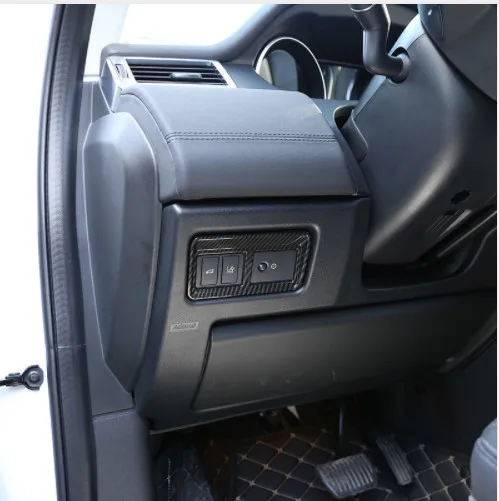 

Carbon Fiber Style ABS Inner Tail Door Switch Frame Trim For Land Rover Discovery Sport 2015 - 2017 Car Accessories