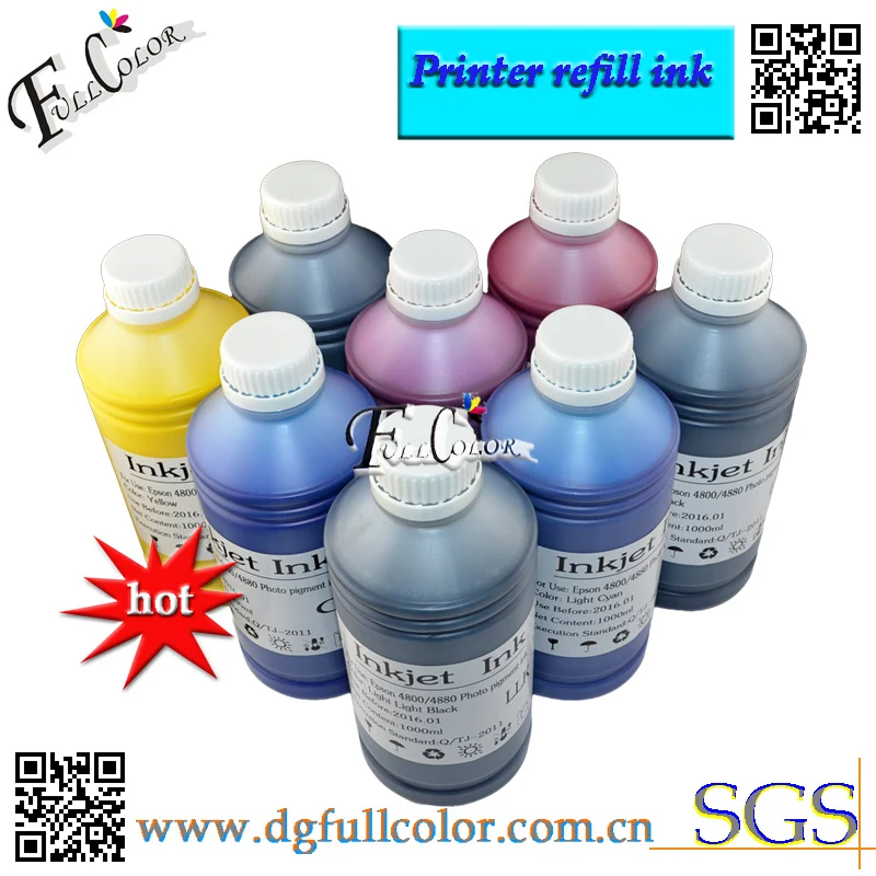 Высокое качество фото пигментные чернила 500 мл бутылка в цвет для Stylus R2000 принтера