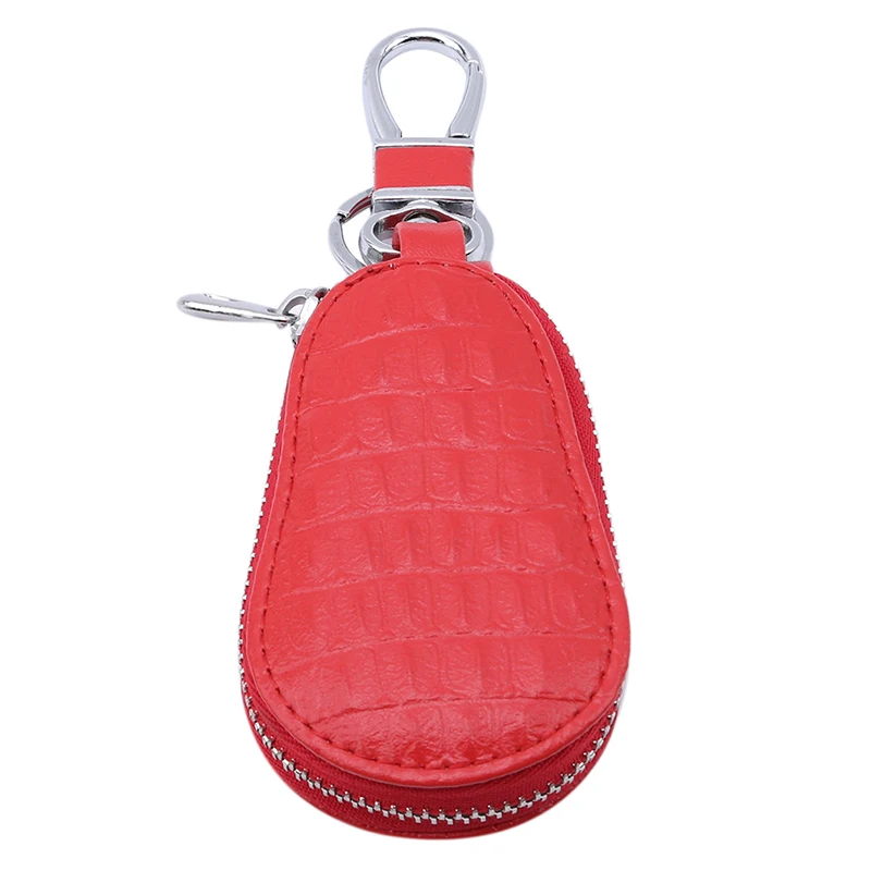 Fashion Hot Unisex Genuine Leather Key Wallet Men And Women Zipper Keys Pouch Gourd Car Ring Storage Case 5 Colors | Багаж и сумки
