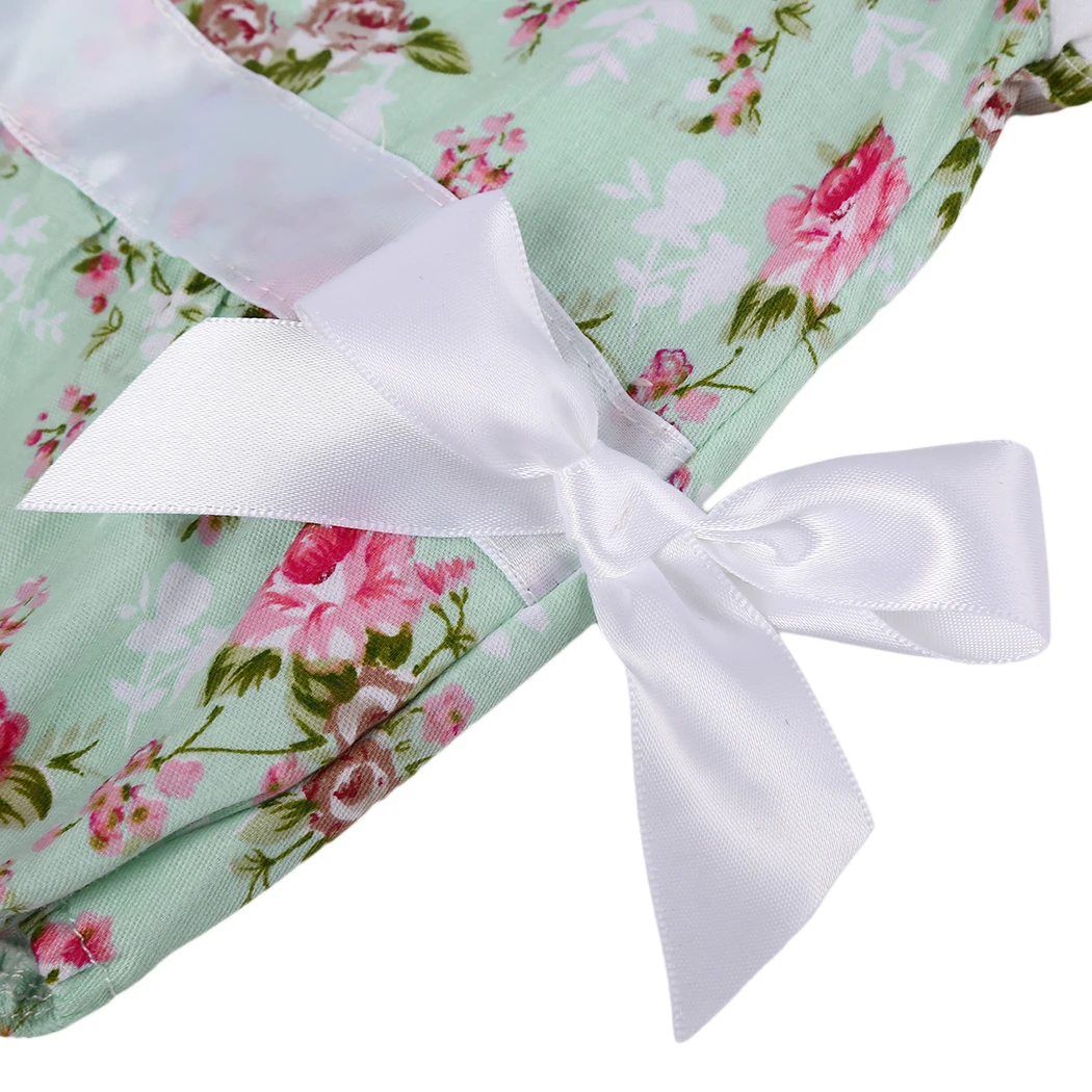 2018 Милый Летний комбинезон с бантом боди для новорожденных девочек цветочным