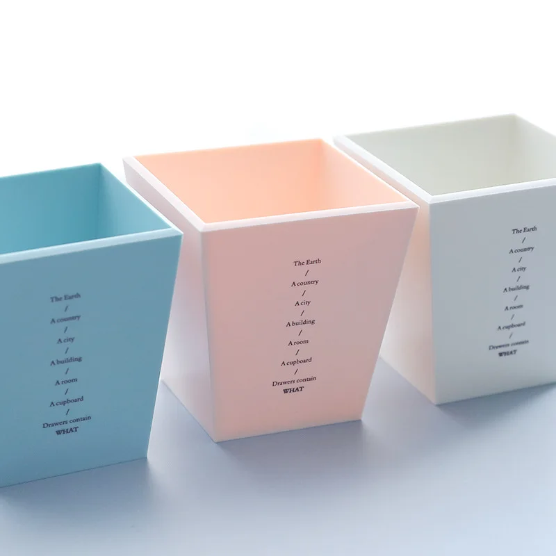 brush pot contracted makeup face to receive plastic desktop students a box office supplies | Канцтовары для офиса и дома