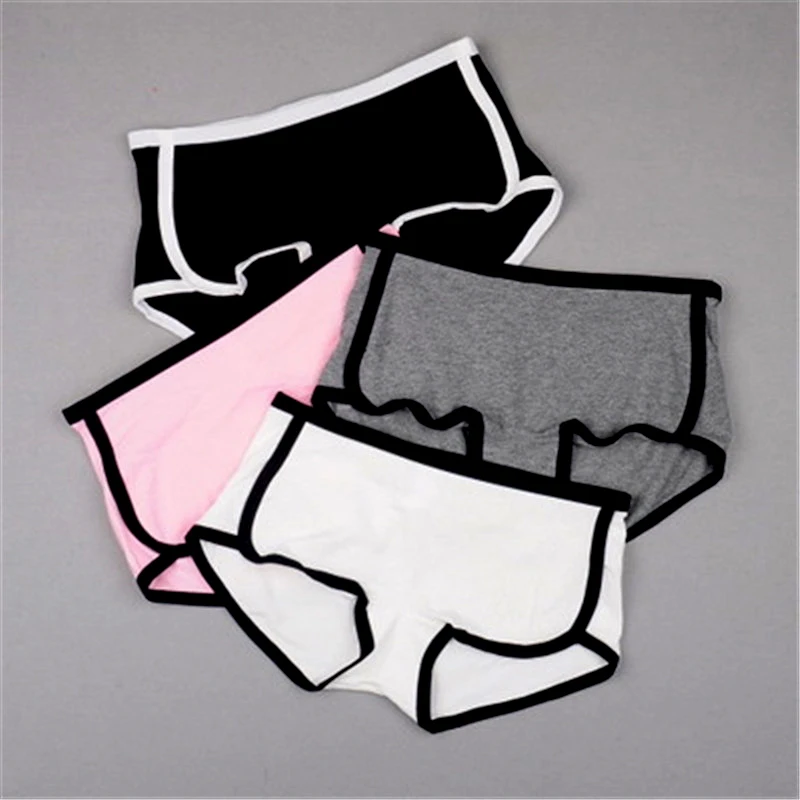 Спортивные штаны из чистого хлопка дышащие с плоской ягодицей нижнее белье для