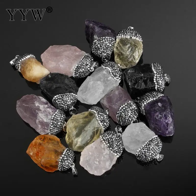 Новый Винтажный подвесной кварцевый кулон из натурального камня для ожерелья