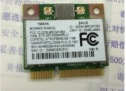 BroadCom BCM94313HMG2L BCM4313 150 Мбит/с Mini PCI e плата Wireless WLAN Card|wlan card|broadcom bcm94313hmg2lhalf mini pci-e |