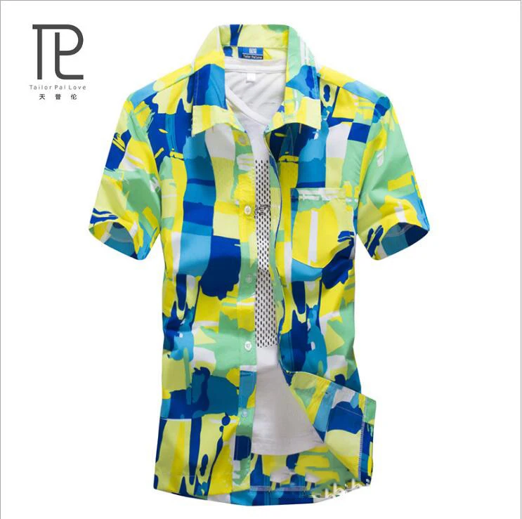 Индивидуальная брендовая одежда лето 2019 Мужская Приморская рубашка мужские