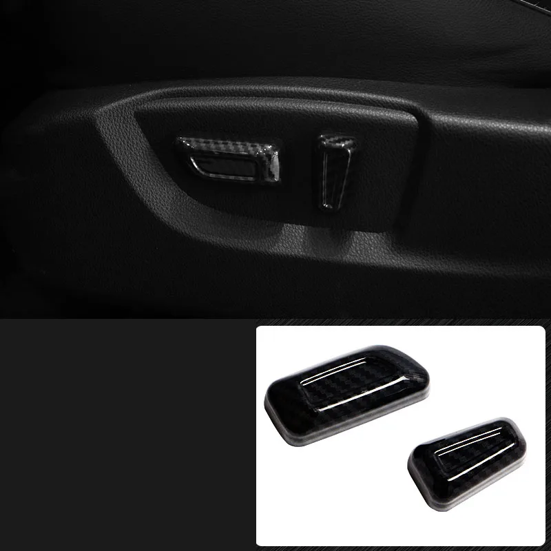 carbon fiber 2pcs Центральный рычаг управления подлокотник розетка панель блесток анти-kick pad интерьерные аксессуары для Mitsubishi ECLIPSE CROSS - Цвет: carbon fiber 2pcs