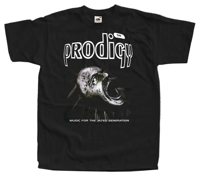 The Prodigy Music For Jilted Generation черная футболка размеры S-5XL хлопок | Мужская одежда