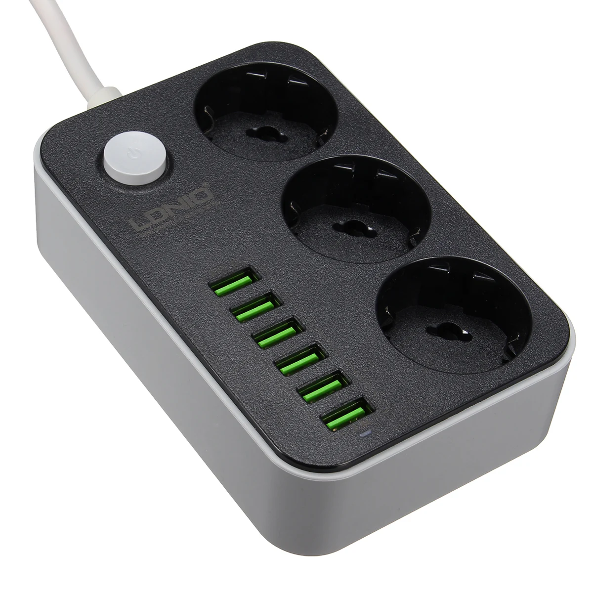 LDNIO ЕС Smart USB Мощность полосы Настольный Смарт электрические розетки 3 разъем 6