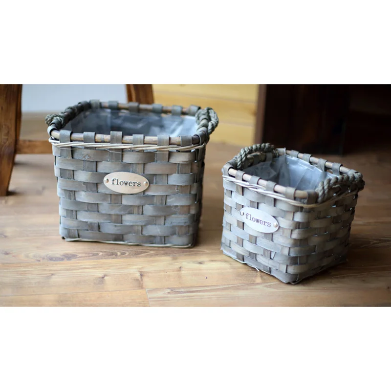Органайзер для хранения ручной работы из натурального дерева|storage basket|fruit basketwooden