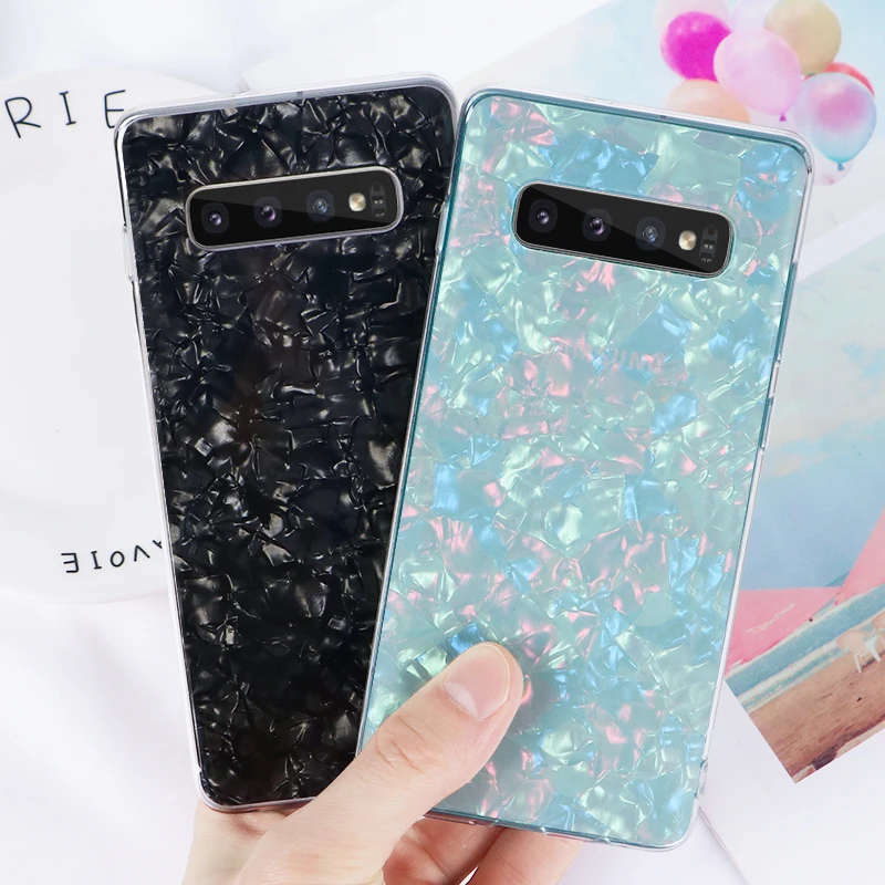 YISHANGOU модный мраморный чехол для телефона с раковиной для samsung Note 10 S10 Plus S9 S8 S7 Edge Note 9 8 S10E акриловая жесткая задняя крышка