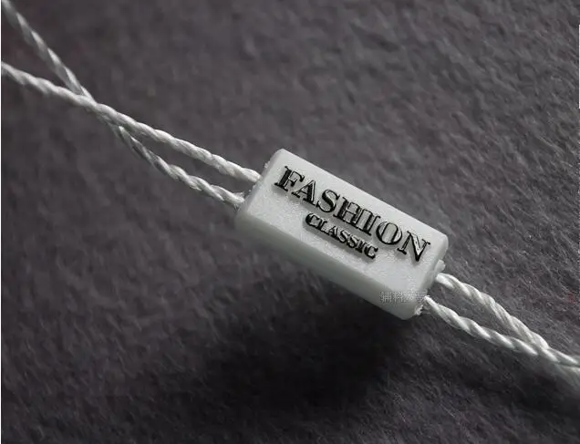 FASHION CLASS 100 шт/много нейлоновый материал Спот поставка вешать тег струны, веревки, квадратные Висячие гранулы с логотипом Одежда Аксессуары для одежды - Цвет: FASHION CLASS