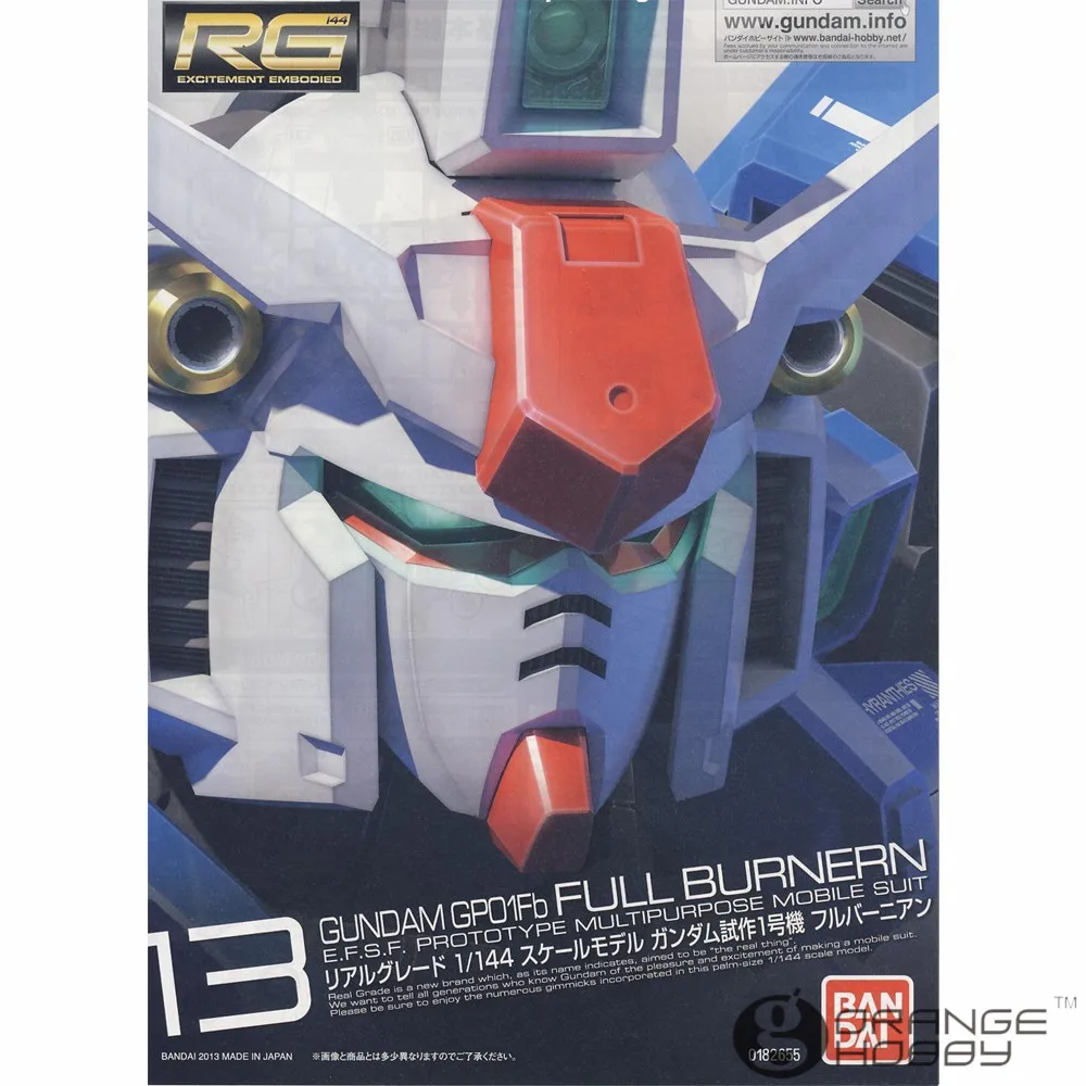 OHS Bandai RG 13 1/144 RX-78 GP01fb полный burподарок комплект для сборки мобильного костюма Gundam oh