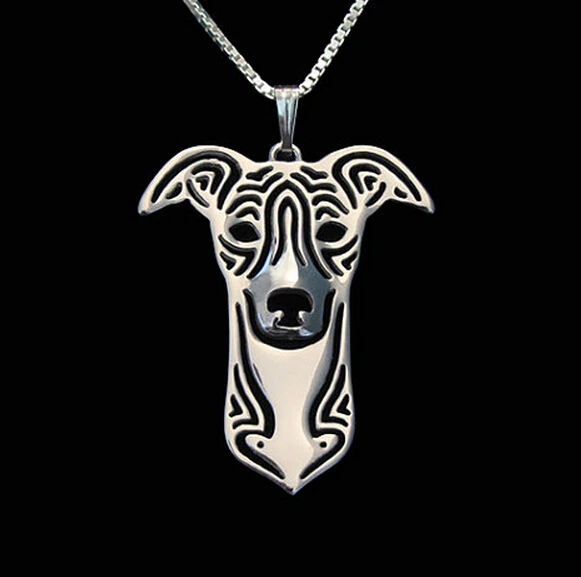 Ожерелье для собак Whippet модные украшения с героями мультфильмов золотое два