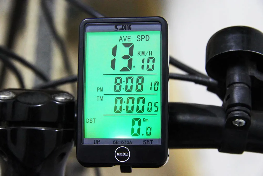 Top Rated SD - 576A Waterproof Bike Computer Light Mode Touch Wired Bicycle Cycling Speedometer With LCD Backlight | Спорт и