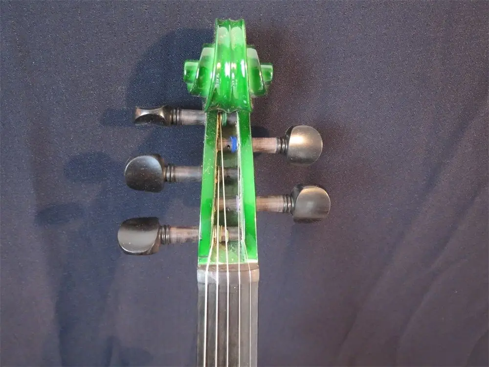 Оригинальный дизайн электрическая скрипка crazy -4 зеленого цвета 5 струн 4/4. Хороший