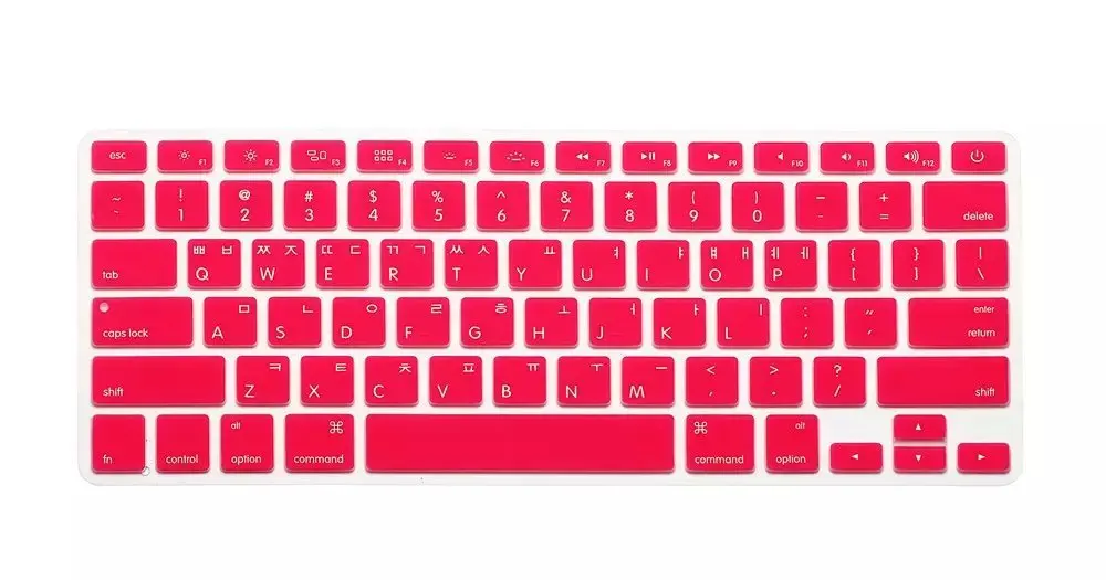 Защитный чехол для клавиатуры с корейскими буквами Macbook Air Pro Retina обложки ноутбука