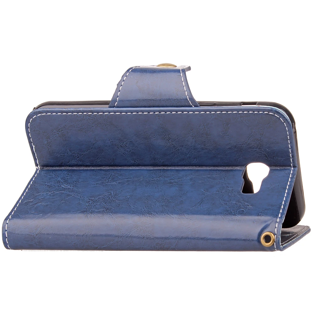 5 Colors Cover Phone Case For Samsung Galaxy A3 2017 A320 A320F 4.7&quot Flip Retro Oil Wax PU Leather TPU Shell Holster Bag Stand |