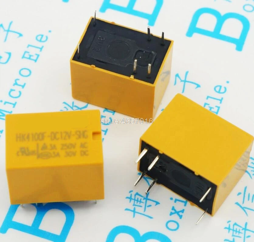 Реле сигнала HK4100F-DC 3, 5, 9, 12, 24 V-SHG 6-Pin 3A250V 1 на 1