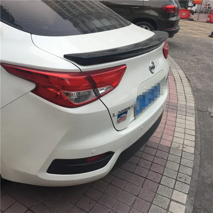 Для Nissan Bluebird LANNIA надрезаемая подкладка, ABS Материал заднее крыло автомобиля праймер цвет задний спойлер для Nissan Bluebird спойлер