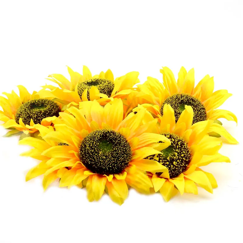 

Large Artificial Sunflower Heads for Home Decoration, Wedding Party, Christmas DIY Craft Accessories, Fake Flowers, 14cm, 30Pcs