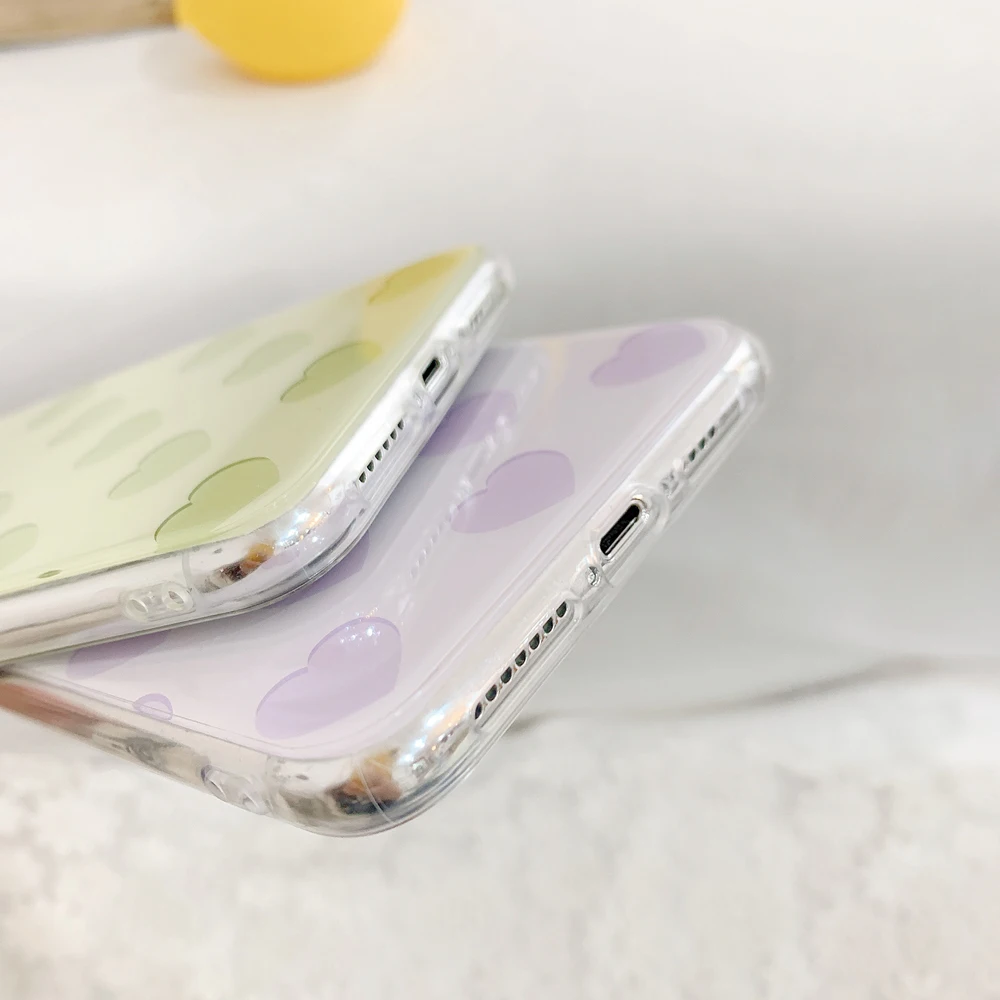 OTAO зеркальный чехол для макияжа iPhone 8 7 6 6s Plus X Мягкая ударная ТПУ крышка