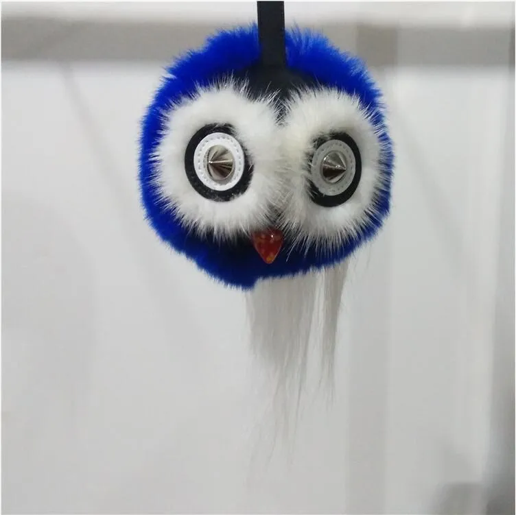 Брелок в виде пушистого кролика сова Рекс женская сумка из искусственного меха