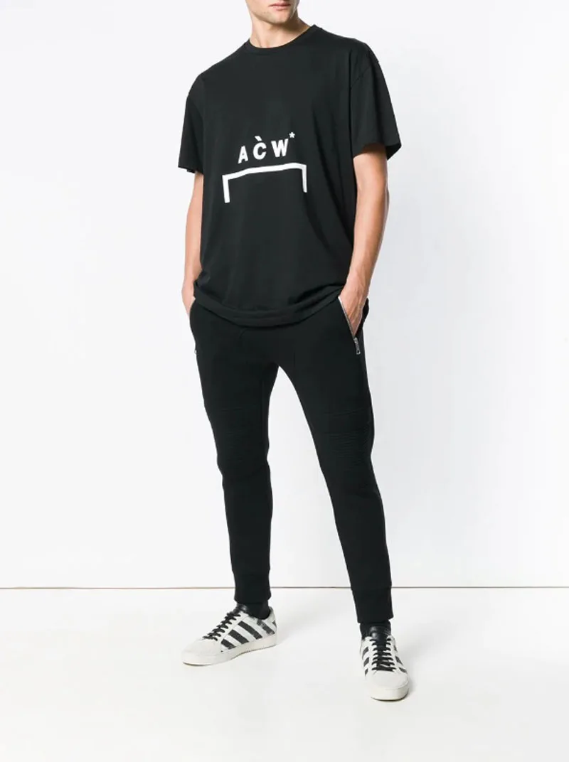 19SS новая уличная A-COLD-WALL ACW Футболка Летний геометрический текстильный Принт футболки хлопок Мода A-COLD-WALL футболка