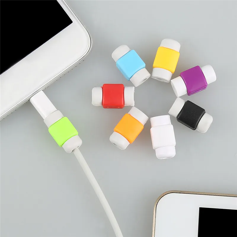 Резиновый пластиковый органайзер для USB кабеля 1 шт. Милая Мини защита наушников