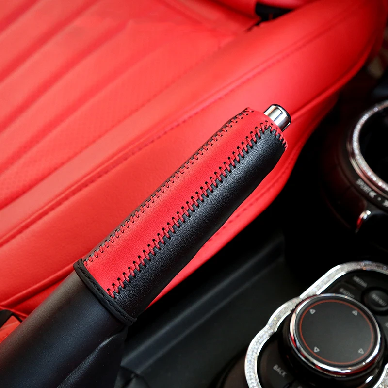 Кожаная ручка переключения передач ручной тормоз чехол украшение для Mini Cooper F54 F55