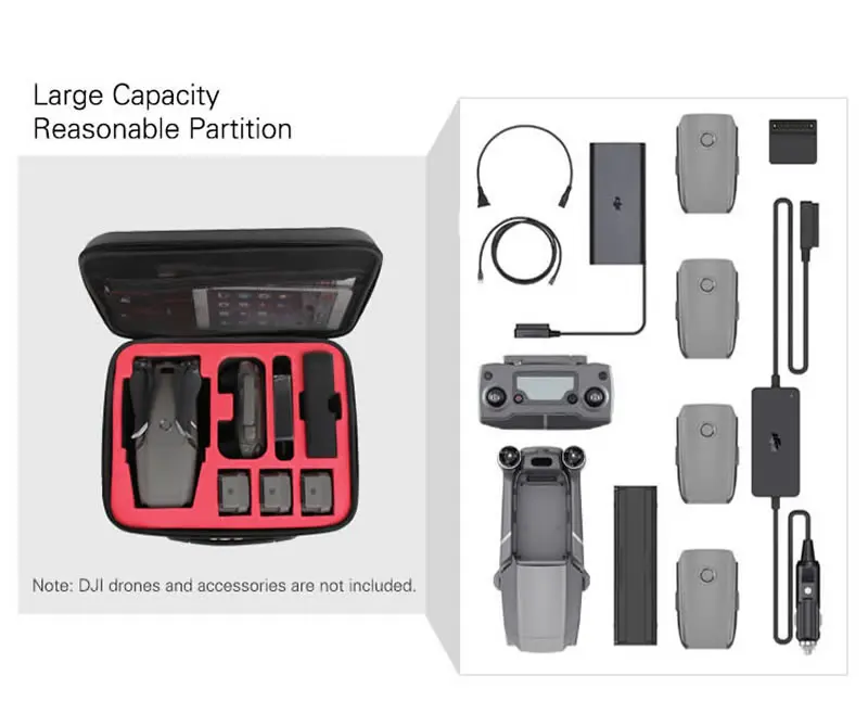 DJI Mavic 2 PRO AIR Spark универсальная комбинированная сумка для хранения MAVIC2 Drone Аксессуары Защитный Чехол чемодан для радиоуправляемого квадрокоптера
