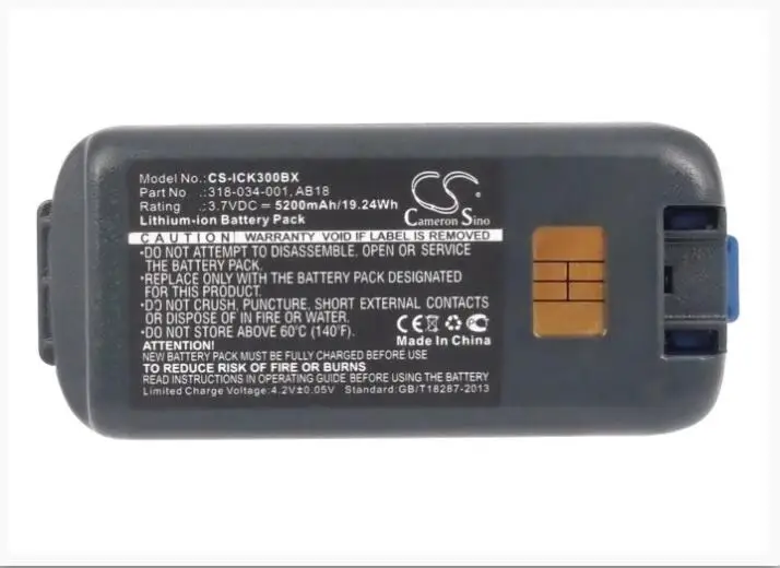 Cameron sino 5200 мА/ч, батарея для INTERMEC CK3 CK3A CK3C CK3C1 CK3N CK3N1 CK3R CK3X 318-033-001 аккумулятор большой емкости 318-034-001 аккумулятор большой емкости AB17 AB18